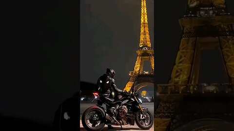 beautiful black outfit with motorcycle yijian33