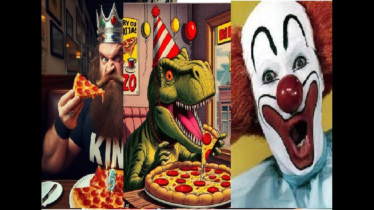 Roger the Dinosaur's Birthday PART 2 - Clown Divorce and Pizza Scams