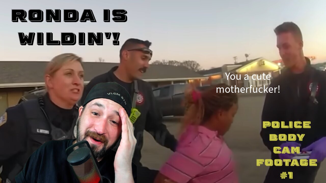 Ronda try's to get FREAKY with the cops, but gets ARRESTED instead! Police body Cam footage #1