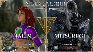 Talim (Amesang) VS Mitsurugi (GHOST BYTE 13) (SoulCalibur VI — Xbox Series X Ranked)