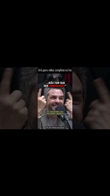 “VEJO NO REELS UM MONTE DE GENTE Q NÃO GOSTA DE COMÉDIA” Bruno Motta | Planeta Podcast #short