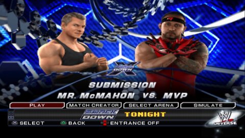 WWE SmackDown vs Raw 2011 Mr. McMahon vs MVP