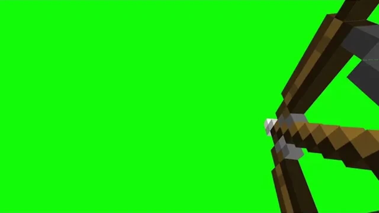 Minecraft Shooting Bow Green Screen