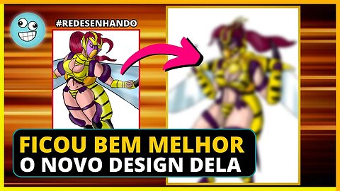 REDESENHANDO A GAROTA ABELHA (MINHA PERSONAGEM) | VEJA COMO DESENHAR E MELHORAR A SUA ARTE