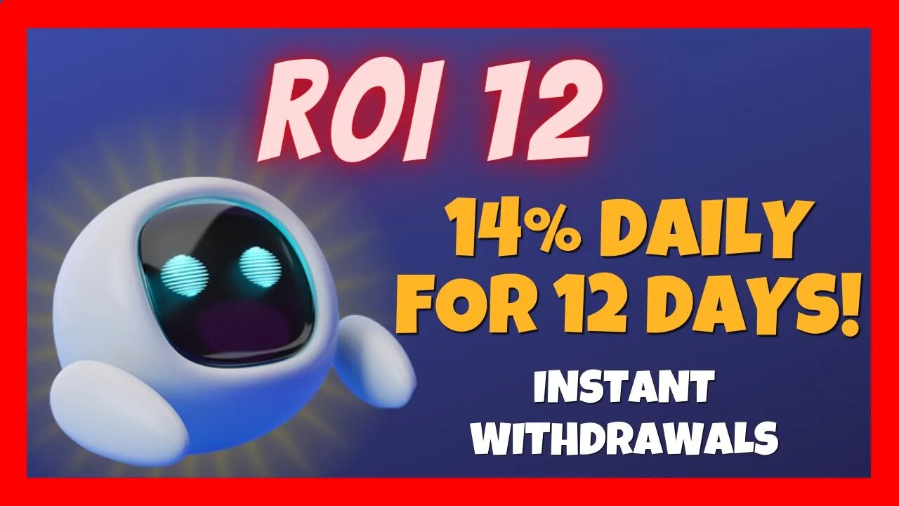 ROI12 Review 🧨 14% Daily For 12 Days 🤯🔥 Instant Withdrawals 📈 High Risk High Reward NEW Site 💰