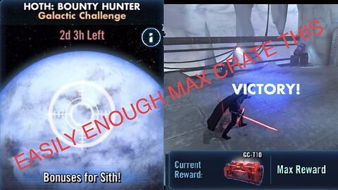 Getting the Max Crate in Real Time for Galactic Challenge: Hoth Bounty Hunter!