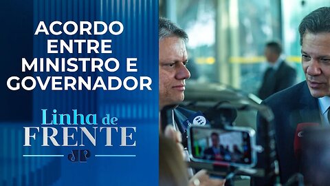 Após reunião com Haddad, Tarcísio diz que concorda com 95% da reforma tributária | LINHA DE FRENTE