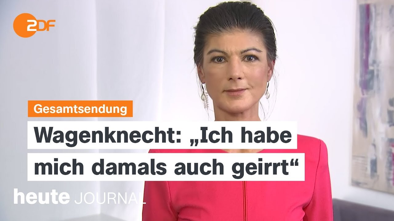 heute journal vom 18.12.2024 Wiederwahl von Kretschmer, Wagenknecht im Interview, Krise im Südsudan