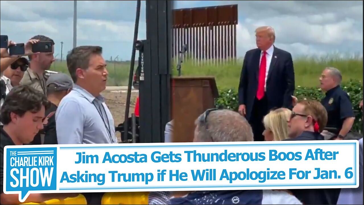 Jim Acosta Gets Thunderous Boos After Asking Trump if He Will Apologize For Jan. 6