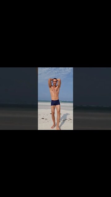 Muscle Stud on a Beach #shorts