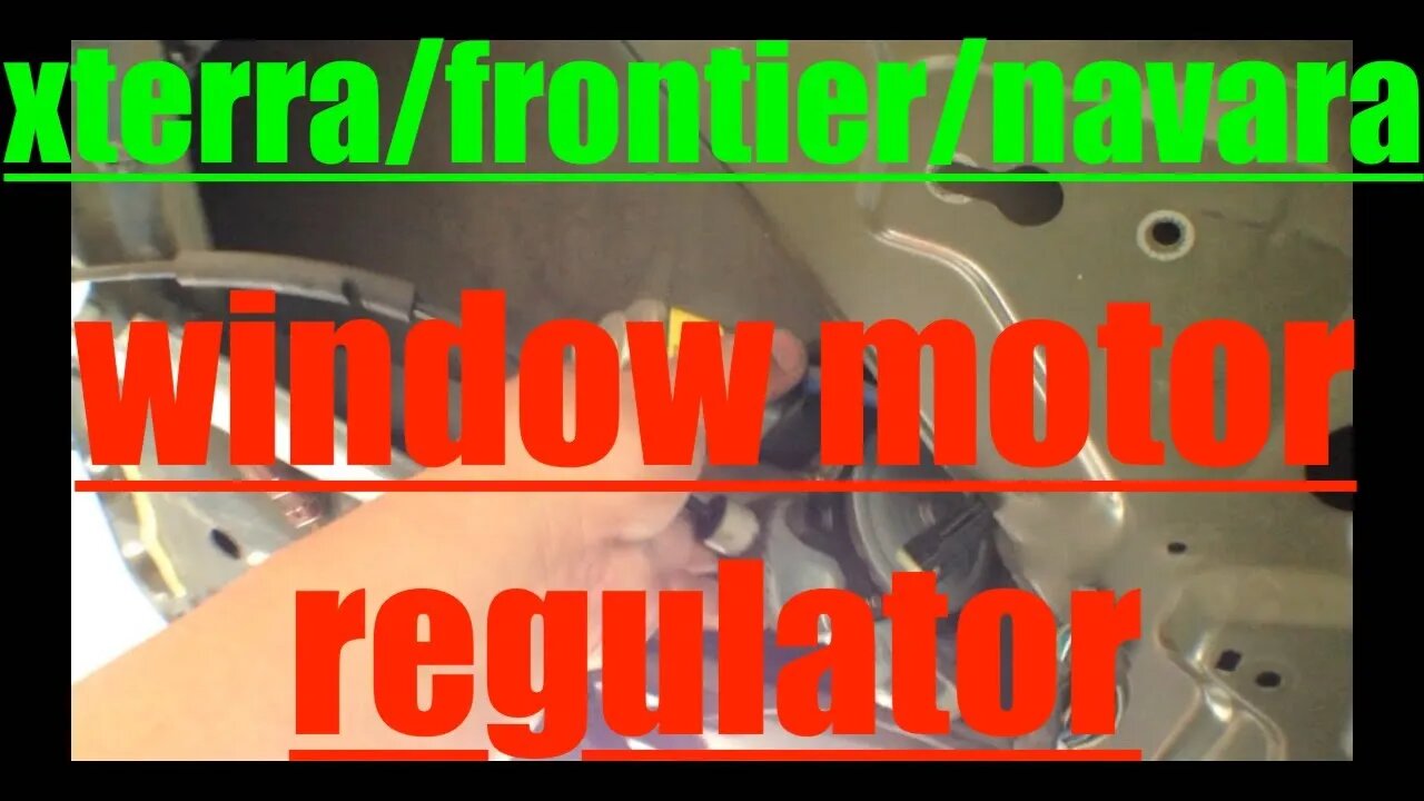 SIMPLE Replace Window Motor Regulator Nissan Xterra Frontier Navara √ Fix it Angel