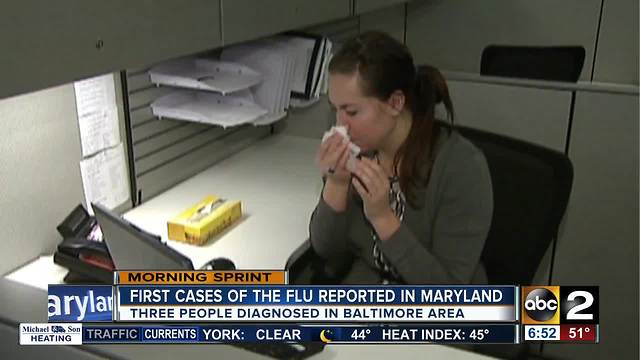 Maryland sees first flu cases in Baltimore area