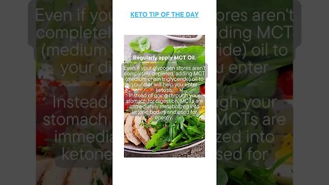 Keto Tip of the Day - Use MCT Oil - Low Carb - Vegan Keto
