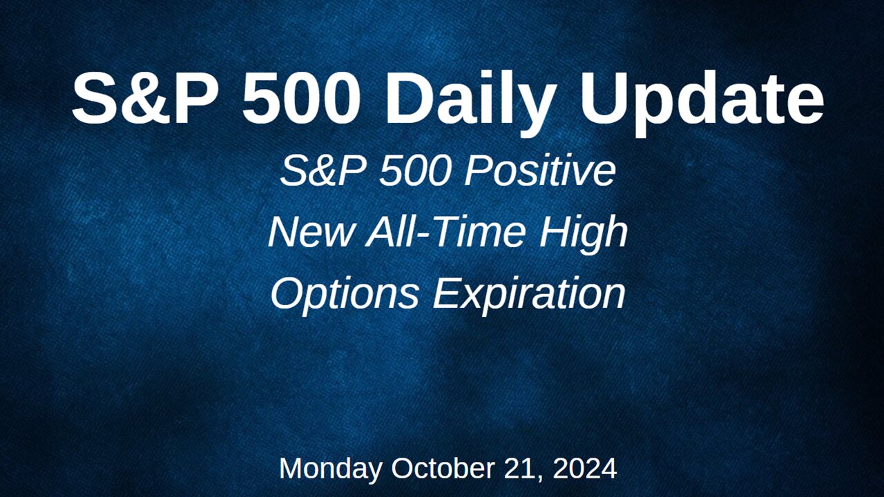 S&P 500 Daily Market Update for Monday October 21, 2024