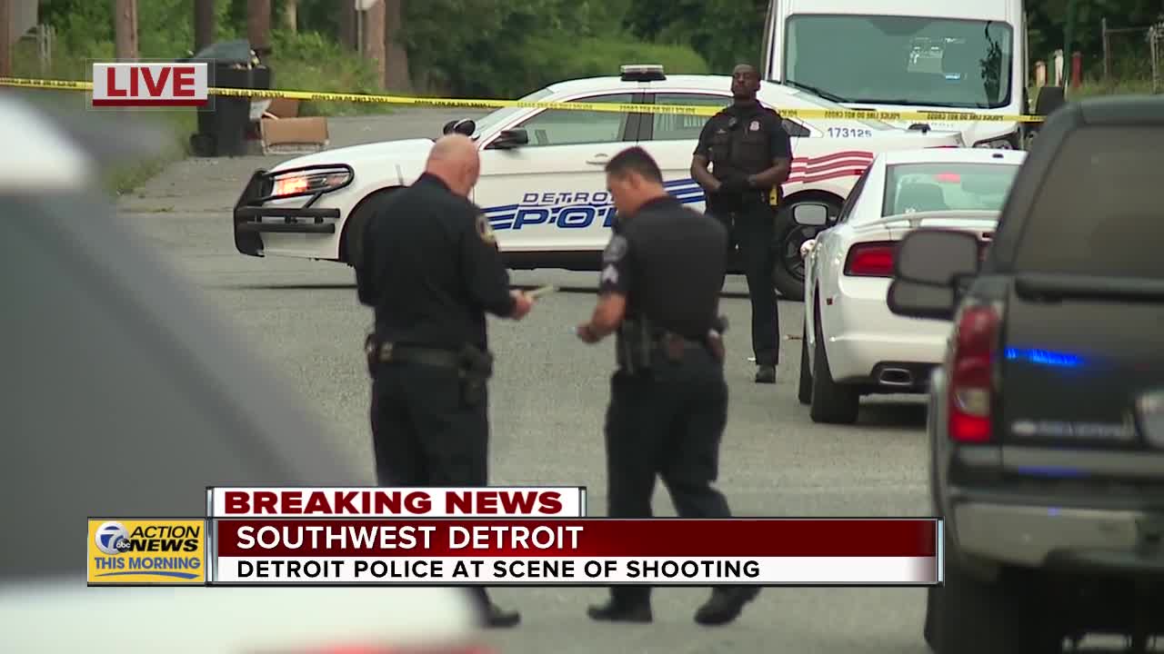 Detroit police at scene of shooting in southwest Detroit