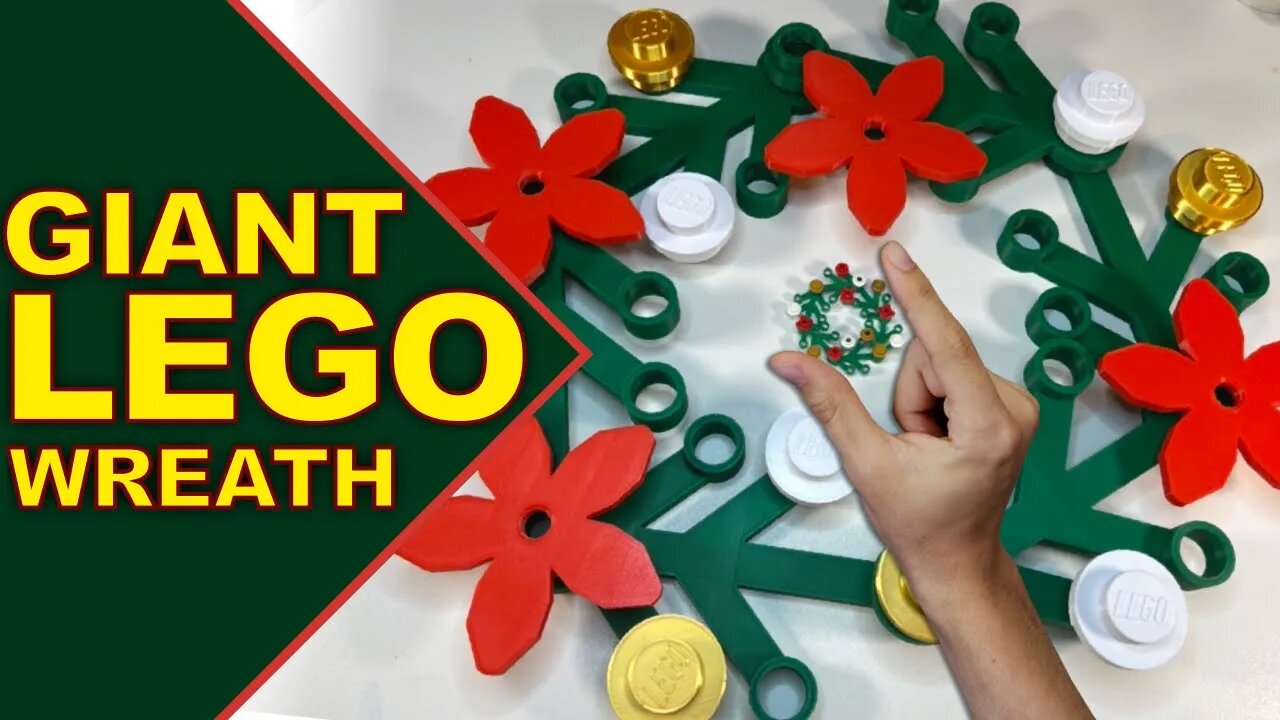 Your Wreath Sucks! - Print This Awesome Giant Lego Wreath Today!