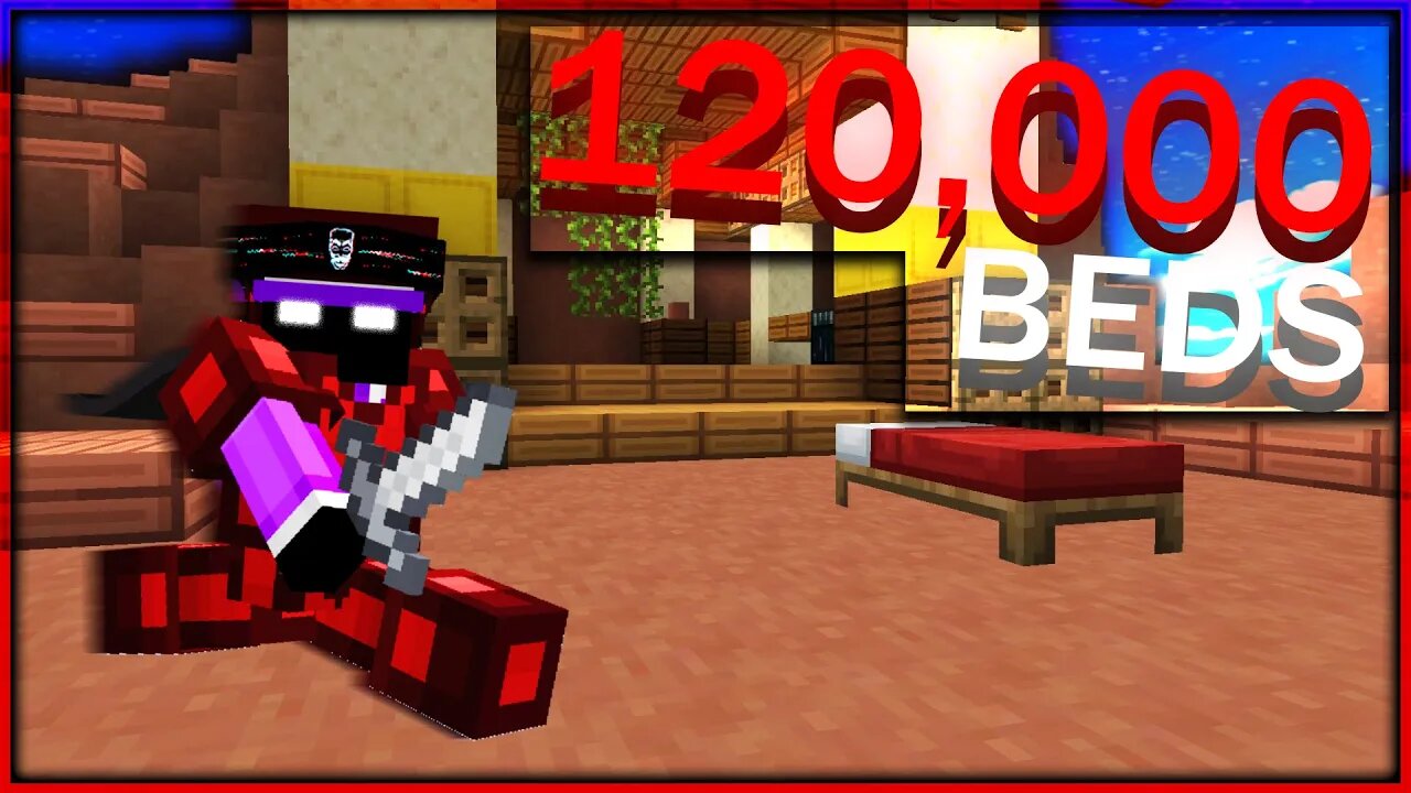 120 000 Beds UNNICKED Solo Bedwars...