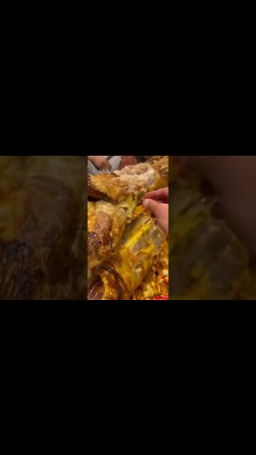 Dum pukht with rice #ytshorts #shorts #Food #Streetfood #UpFoodReview