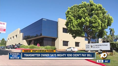 Transmitter owner says Mighty 1090 didn't pay bill