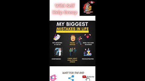 🔥My biggest mistakes in life🔥#shorts🔥#viralshorts🔥#motivation🔥#wildselfhelpgroup🔥