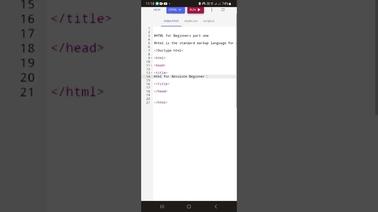 HTML coding for absolute Beginners | volume 1
