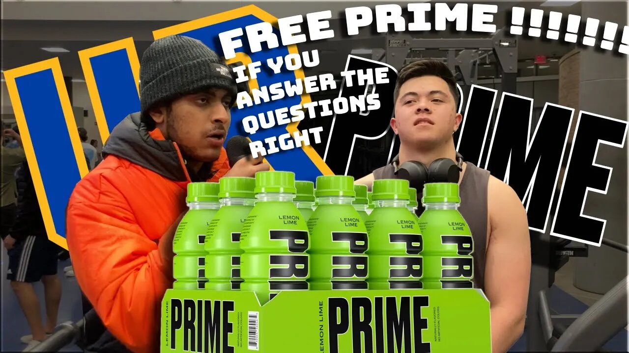 Giving People Free PRIME At The UCR Gym