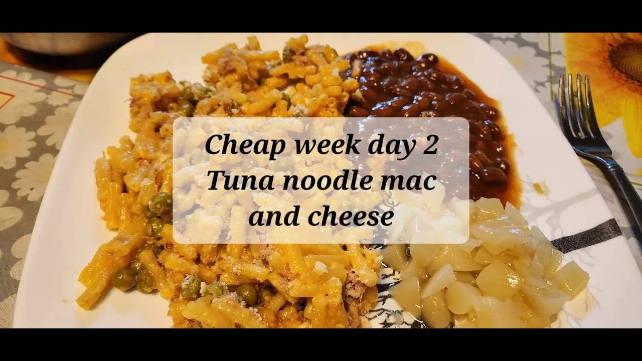 Cheap week day 2 Tuna noodle Mac and cheese