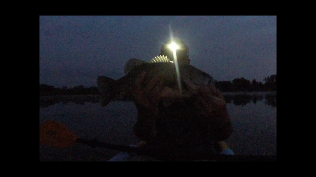 Pitch Black Kayak Bass Fishing