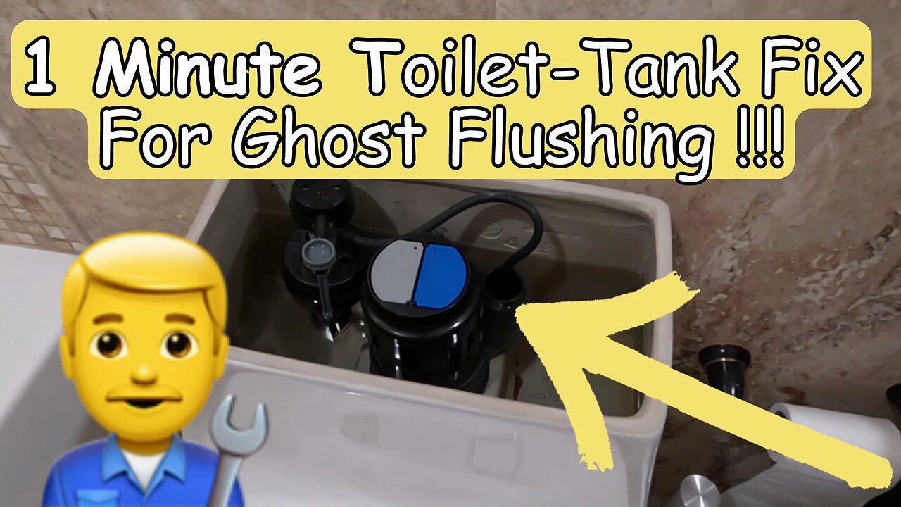 Toilet Tank Leak (Ghost Flushing) Fixed In 1 Minute !