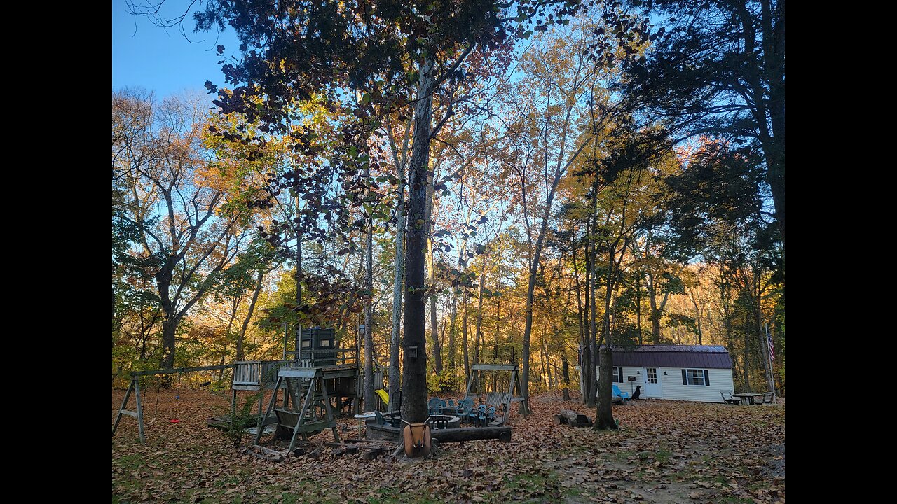 Glamping Clear Spring Maryland 3-Cabin Campground Fall