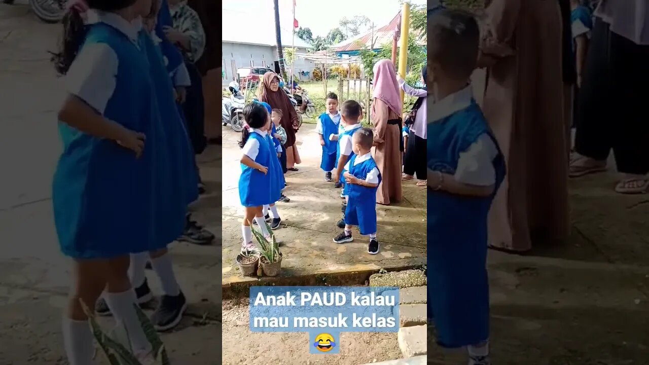 anak paud kalau mau masuk kelas #shorts #paud #short #shortvideo #shortsvideo #shortsfeed