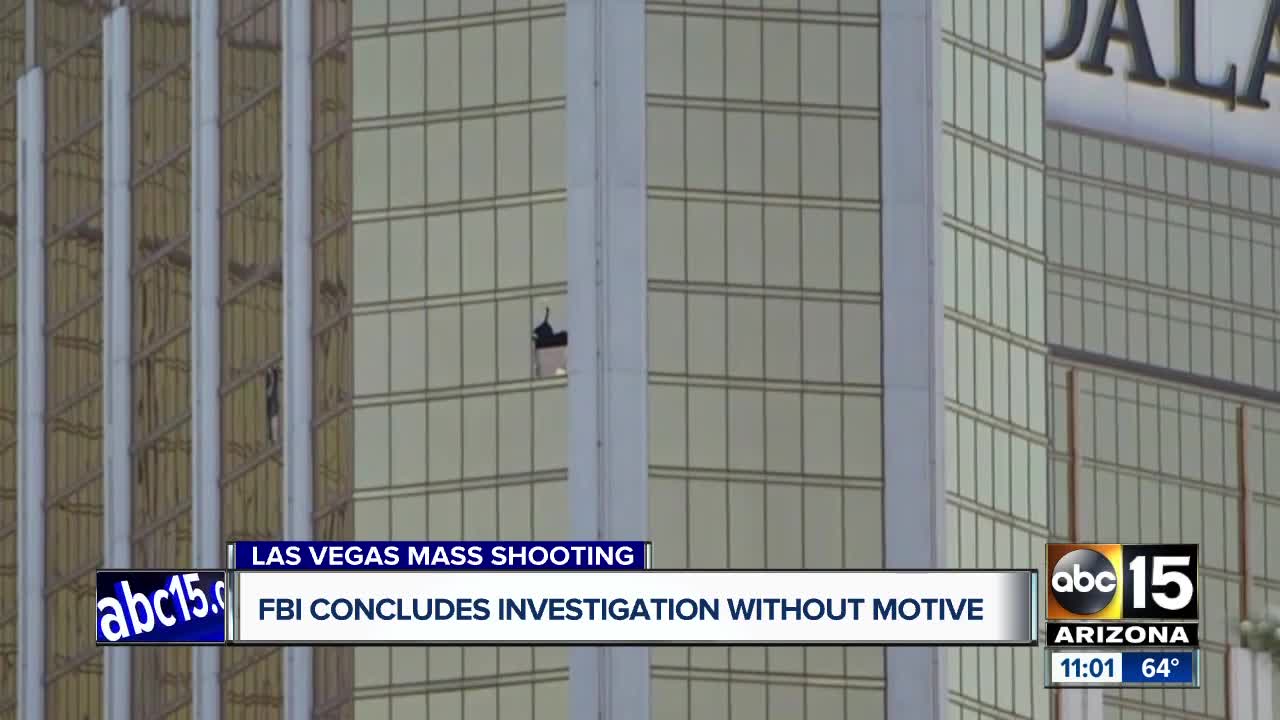 FBI concludes Las Vegas investigation finding no motive