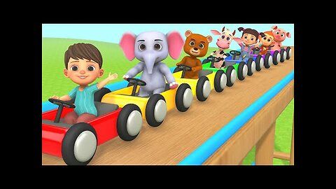 Baby car Racing Ramp Toy for Kids | Learn Colours for Kids & Toddlers Children Nursery