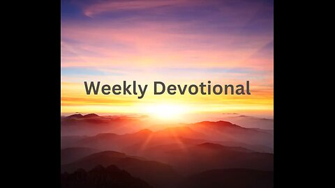 Devotional: October 3, 2024