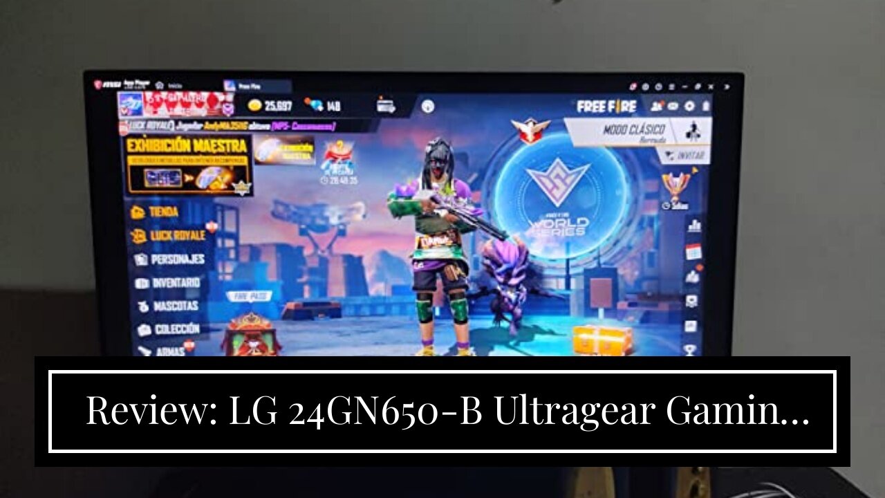 Review: LG 24GN650-B Ultragear Gaming Monitor 24” FHD (1920 x 1080) IPS Display, 144Hz Refresh...