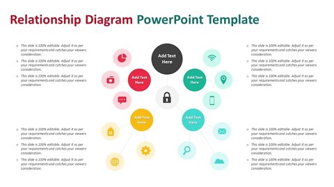 Relationship diagram PowerPoint template