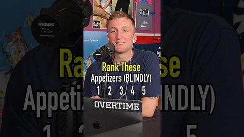 The FRDi Show Blindly Ranks Appetizers!! Did They Get It Right?! #shorts @thefrdishow