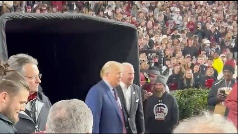 President Trump at the Palmetto Bowl In SC