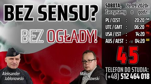 BEZ SENSU? BEZ OGŁADY! - Olszański, Osadowski NPTV (26.09.2020)