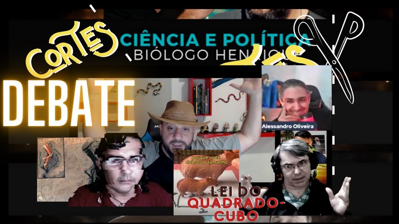 DEBATE - Lei Quadrado-cubo - Biól. Henrique e Alessandro x Juca e Milton | Ciência x TP #5