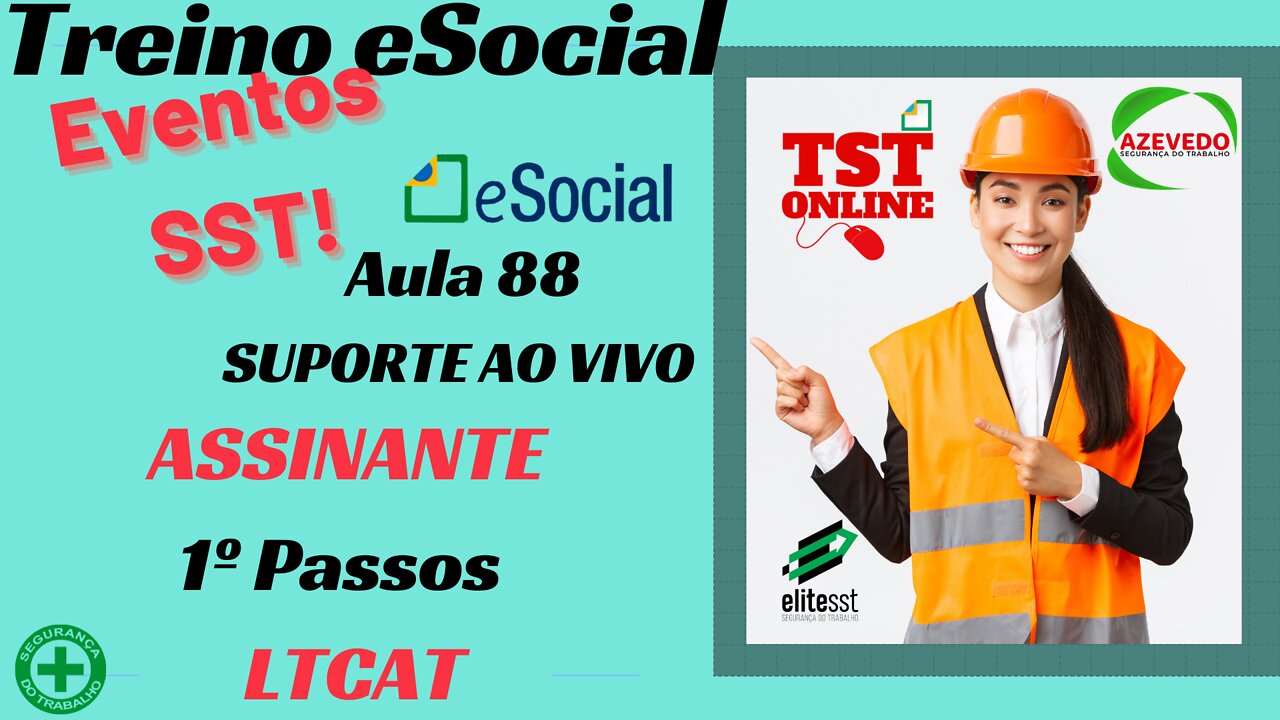 Aula 88 1º Passos LTCAT Insalubridade l Aposentadoria especial e Periculosidade l TSTONLINE Sistemas