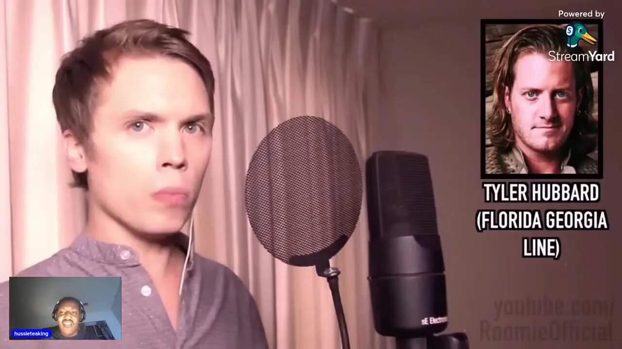hussleteaking reactino to One Guy, 43 Voices (with music) - Roomie