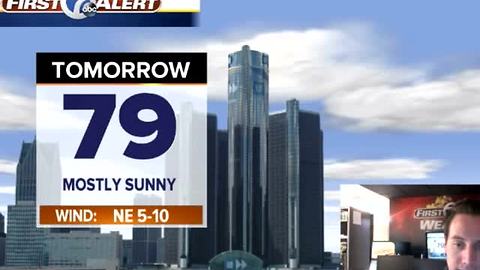 Metro Detroit Forecast: Warm and sunny today