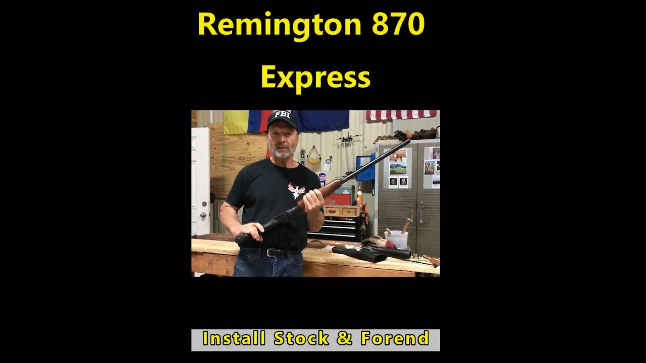 Installing Police Stock Remington 870 With A Shovel Wrench