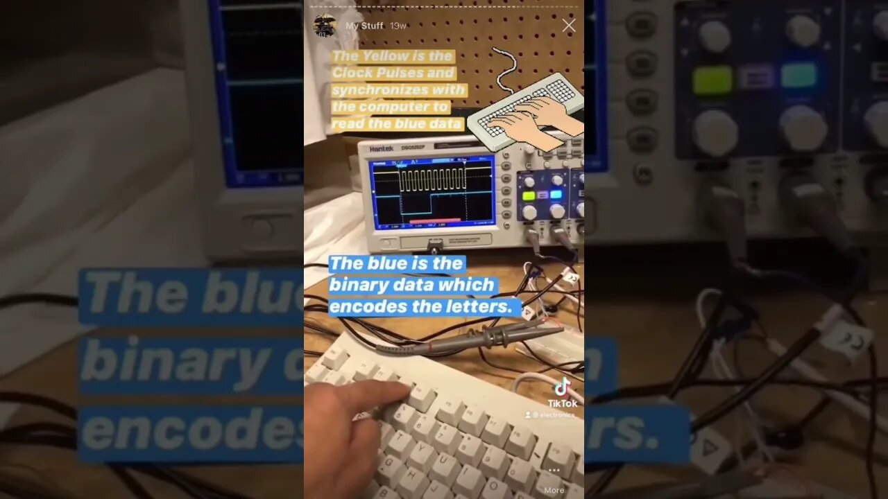 PS2 Keyboard on an Oscilloscope