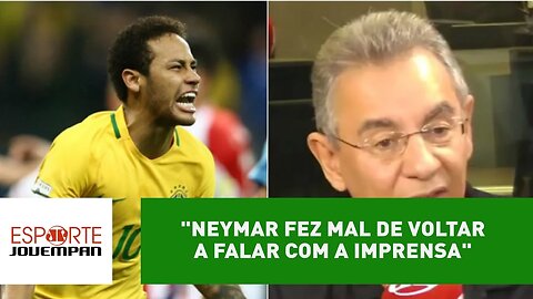 "Neymar fez mal de voltar a falar com a imprensa", dispara Flavio