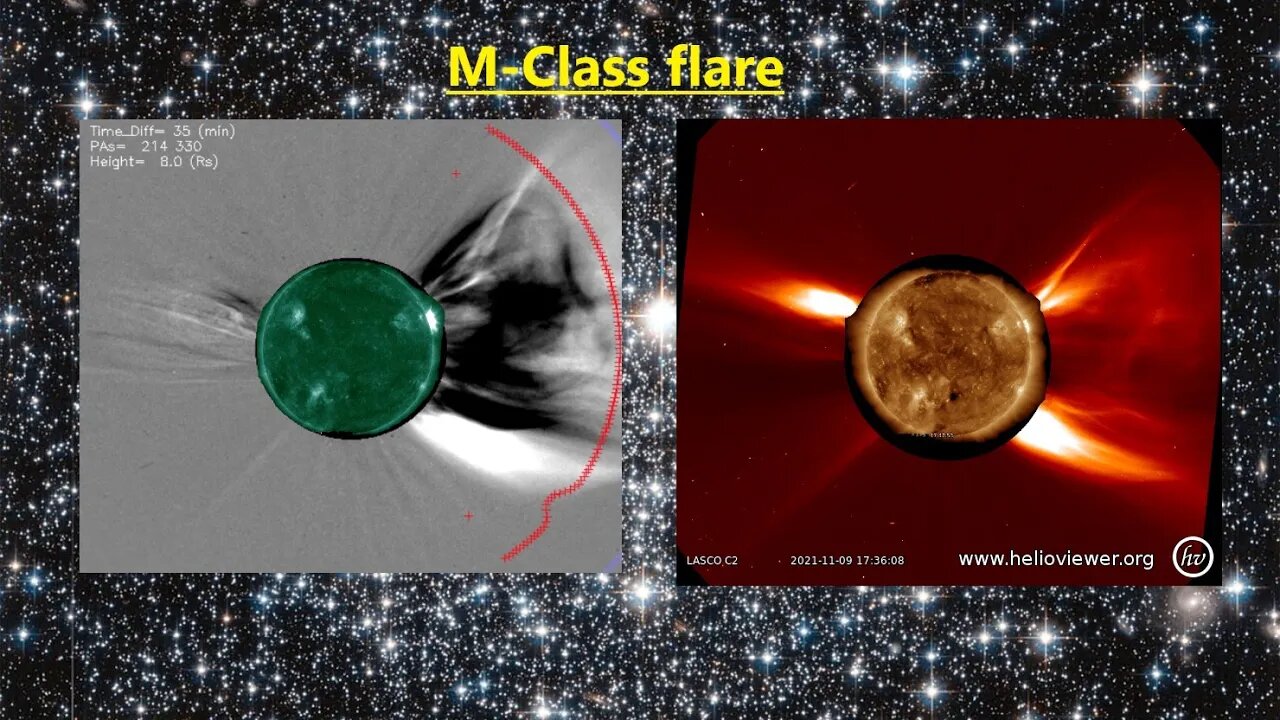 M- flare eruption, Nov 9th here is its direction