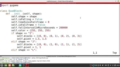 Python Tetris Part 21 (Collission Check)