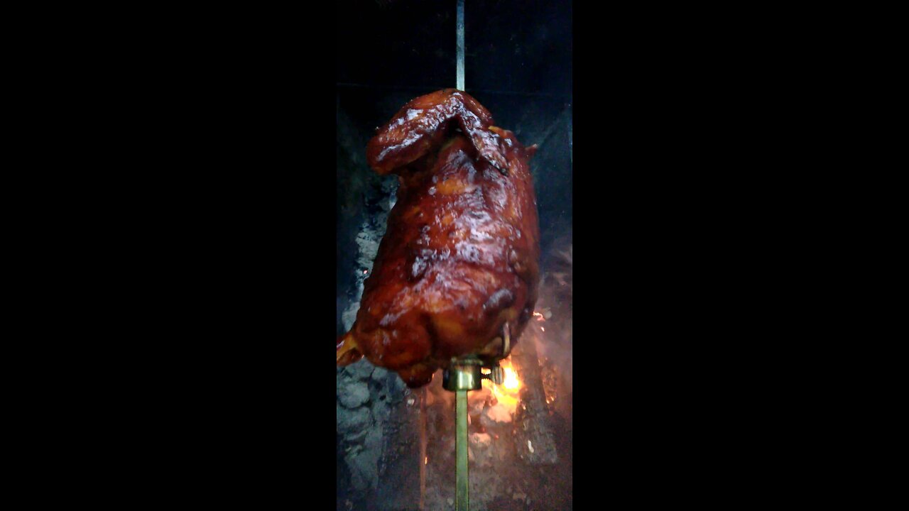 Two thumbs up from my son on this rotisserie chicken