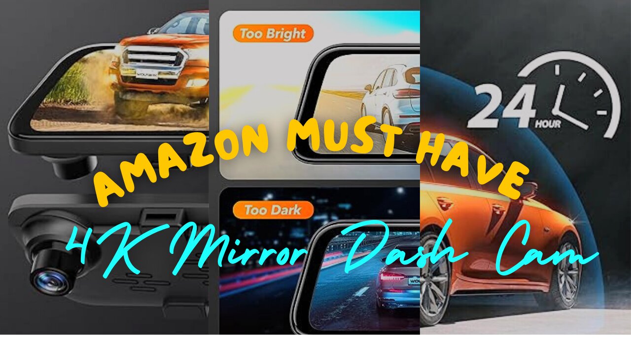 *BEST* Amazon Must Haves You Need | 4K Mirror Dash Cam Backup Camera